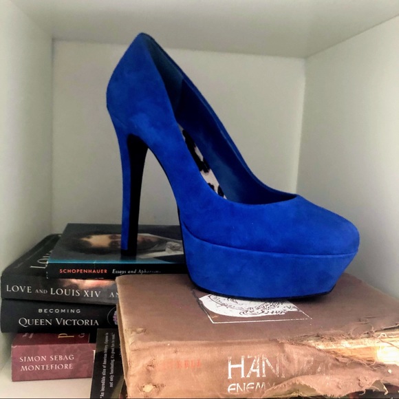 Jessica Simpson Blue Heels - Picture 2 of 4